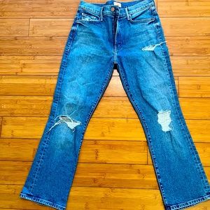 Mother distressed jeans